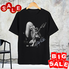 Vintage Johnny Winter Short Sleeve Gift For Fans Black All Size Shirt TN565 picture