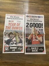 UGA Year Of The Dawgs And NEW 2 Good 16 Page AJC Newspaper. picture