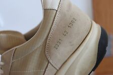 Common Projects Track 80 Tan Mixed Media  Sneakers Size 42/9 MSRP $449 picture