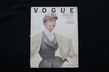 1951 FEBRUARY 15 VOGUE MAGAZINE - THE HATS OF SPRING COVER - E 10801 picture