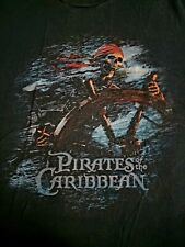 Vintage Disney Pirates Of The Caribbean Skeleton Shirt Very Rare - Adult Medium picture