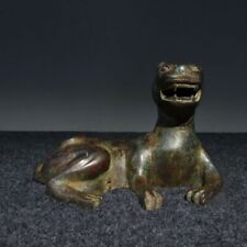 10.4'' Rare Old Chinese Bronze Ware Dynasty Palace Tiger statue Animal sculpture picture