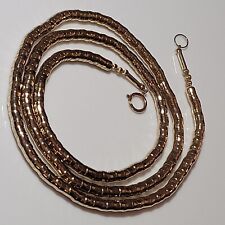 Vintage  Snake Chain Coil Retro Wide Necklace 46