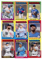 2024 TOPPS HERITAGE BASE TEAM SET TEXAS RANGERS WHITE CARTER  RC WORLD SERIES picture