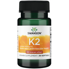 Swanson Herbal Supplements Vitamin K2 - Natural 100 mcg Softgel 30ct picture