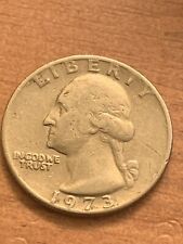 1973 WASHINGTON LIBERTY QUARTER 25 CENT COIN 
