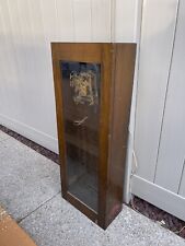 Antique Display Wall industrial Clock Cabinet by IBM For Restoration. picture