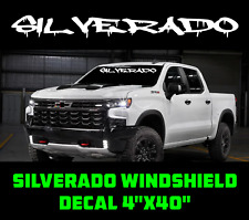 New Chevrolet SILVERADO Windshield Graphic Vinyl Decal Sticker Vehicle Logo Drip picture