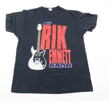 Vintage The Rik Emmett Band 1989 Sneak Preview Tour Shirt Adult Large Black picture