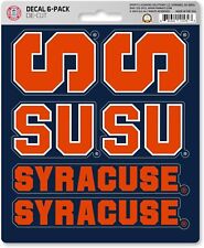 Syracuse University Orange 6-Piece Decal Sticker Set, 5x6 Inch Sheet, Gift... picture