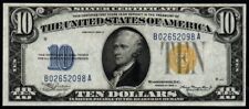 1934A $10 PERFECT CONDITION North Africa Emergency WWII Silver Certificate picture