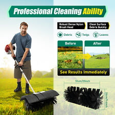 52CC Gas Power Brush Broom Sweeper Artificial Grass Driveway Sweeping Cleaner picture