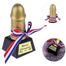 Golden Penis Shape Trophy Party Funny Prop Creative Novelty Plastic Gift Xmas picture