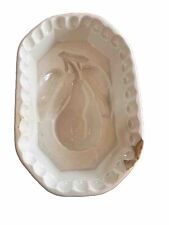 Antique Wedgwood Ironstone Child’s Jelly Mould/Mold with Pear Design, C 1850 picture