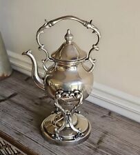 Sol Goldfeder Electro Plate Teapot on Tilting Stand w/Burner SGEP picture