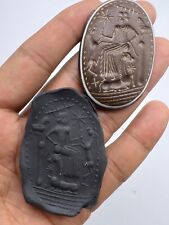 Rare Authentic Old Roman King Story Intaglio Story Stamp Seal picture