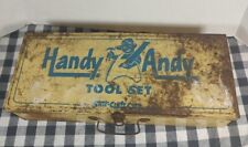 Vintage Handy Andy Tool Set Skil Craft Corp Blue Lettering Great Patina picture