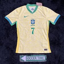 Brazil National Team 2024 PLAYER VERSION SLIM FIT Vinícius Júnior Home Jersey picture