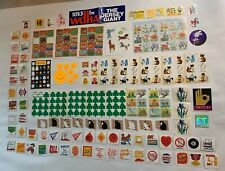 1970s 1980s Large Lot of Stickers Sticker Collection Unused and Unstuck Various picture