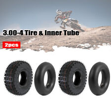 2 Sets 3.00-4 Tire & Inner Tube For Goped Scooter Pocket Bike 260x85 ATV Go Kart picture