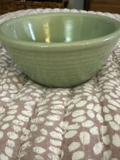 Vintage Monmouth Pottery USA Green Glazed Bowl 5” picture