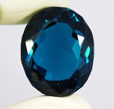 Certified 94.40 Ct Natural Brazilian Blue Topaz Oval Cut Loose Gemstone picture