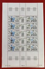 French So. Antarctic Terr. 1985, Scott #C89-90, Sheet of 10 + 5 Labels, Mint, NH picture