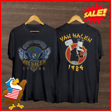 Van Halen tour of the world 1984 t shirt, Vintage Van Halen Retro 90s Shirt PN35 picture