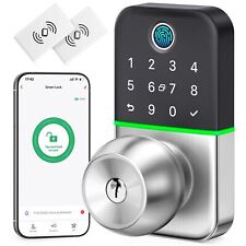 Smart Keyless Entry Door Lock with Knob: Kucacci Keypad Door Lock with Handle - picture