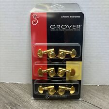 Grover 406G  Mini Rotomatic Locking Tuners 3 +3 Gold Finish picture