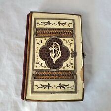 Rare 1800s Heavily Gilded Ivory Prayer Book w/ Cross, Latch & Amazing Metalwork picture
