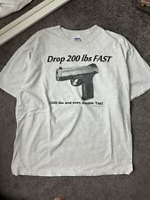 Vintage Glock T Shirt Pistol 90s 2000s 2XL Grunge Band Rap Tee Vtg Rare picture