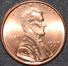 1997 P Lincoln Memorial Penny Brilliant Uncirculated (BU) Cent picture