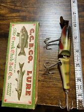VINTAGE CCB CO. CREEK CHUB PIKIE JOINTED  FISHING LURE- Painted Gills picture