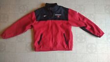 Vintage Wisconsin Badgers Reebok Full Zip Fleece Sweater Jacket Size Large Red picture