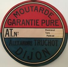 1940s Original Vintage French Mustard « A. TRUCHOT DIJON » picture