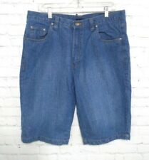 Vintage 90s Bugle Boy Denim Jean Shorts Light Washed Blue Mens 36  picture