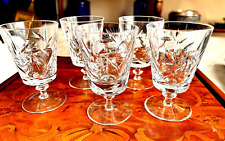 5 GORHAM CRYSTAL SHERRY / CORDIAL STEMWARE-MINT CONDITION picture