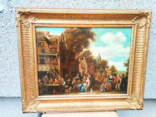 Beautiful Oil Painting on Wood Scene by David Teniers picture