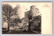 Lewes-England, Lewes Castle, Antique Vintage Souvenir Postcard picture