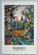 1992 Our Rainforests PAUL KRATTER Lithograph Print, 24x36
