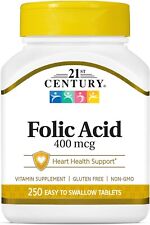 21st Century Folic Acid 400 mcg Tablets, 250 Count picture