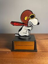 Peanuts Snoopy Red Baron Trophy World's Greatest Novelty Gift Award - 1970 picture