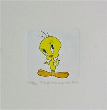 Warner Brothers Tweety Original Etching Signed Limited ED No'd Cartoon Framed picture