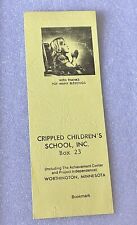 Vintage Crippled Children's School, INC. Box 23 Minnesota Bookmark picture