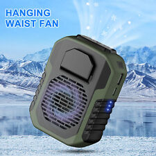 Portable Waist Clip on Fan Hanging Cooling Fan USB Rechargeable Power Bank Fan picture