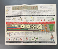 Vintage 1964 Tinkertoy Set Direction Idea Book Instructions picture