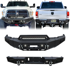 Vijay Front/Rear Bumper W/Winch Plate&LED Light For2010-2018 Dodge Ram 2500/3500 picture