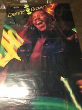 Vintage 1981 Dennis Brown Foul Play Poster 36” x 24” picture