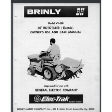 G.E Elec-Trak Tractor 30 Tiller Implement Brinly VV-100 Owner Manual COMB BOUND picture